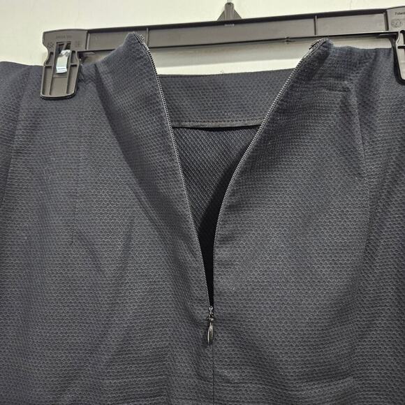 Black A-Line High Rise Knee Length Skirt with Pink Bow. Y2K vibes. Size 6/Small - Picture 3 of 4